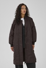 My Essential Wardrobe Helga Reversable Long Jacket Espresso