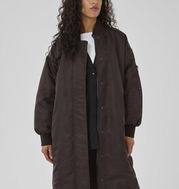 My Essential Wardrobe Helga Reversable Long Jacket Espresso