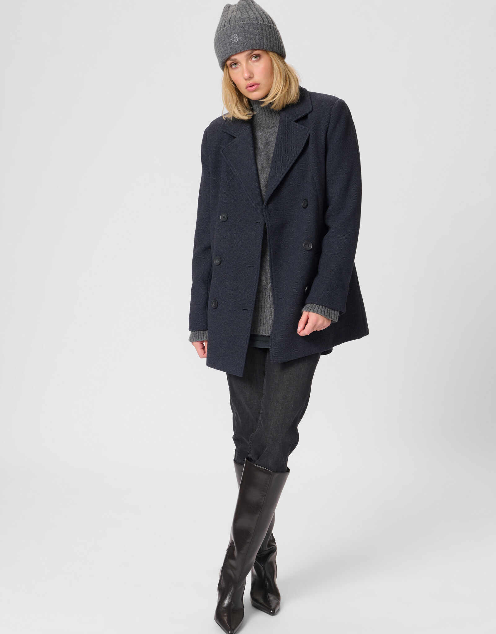 My Essential Wardrobe Frannie Short Coat After Midnight