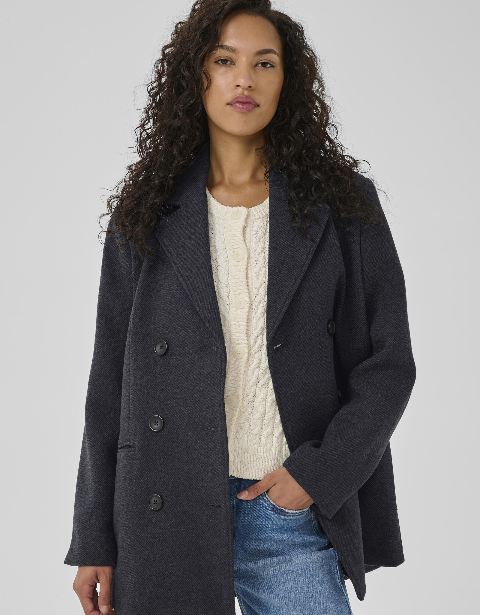 My Essential Wardrobe Frannie Short Coat After Midnight