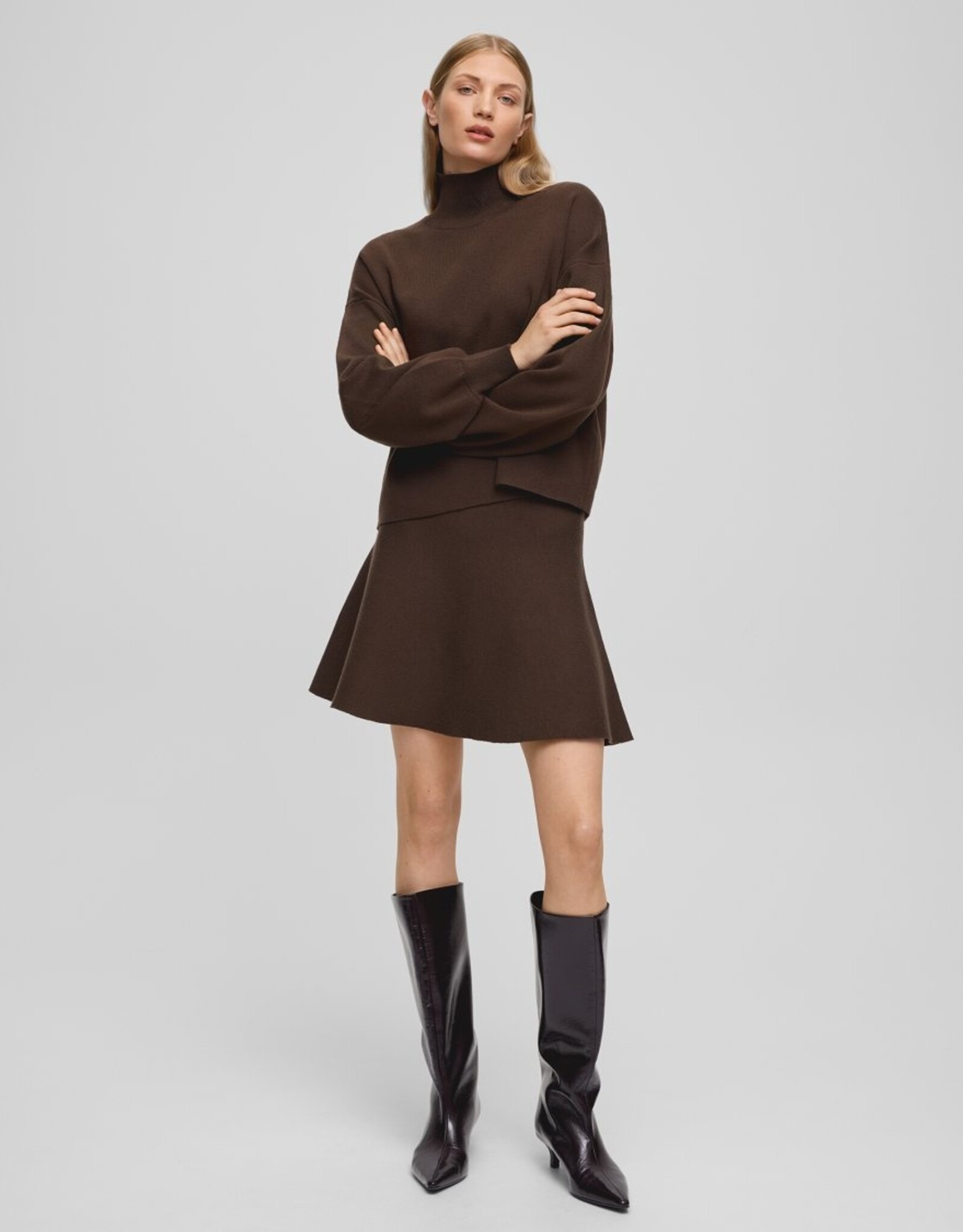 Moss Copenhagen Mercy East Skirt Slate Black