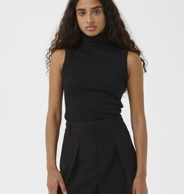 InWear Dagna Lurex Rollneck Top Black Glitter