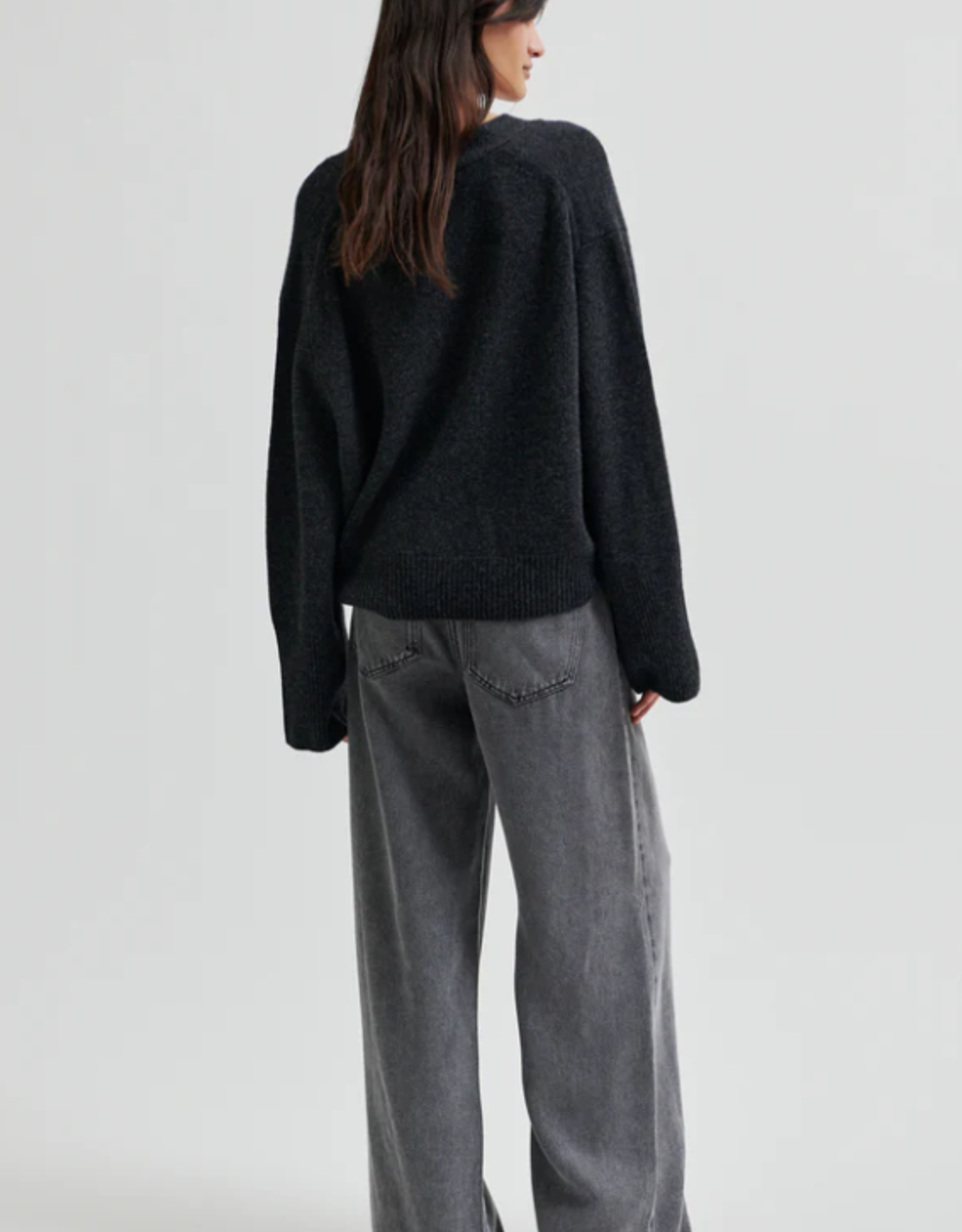 Second Female Irvin Denim Jeans Dark Grey Denim