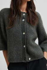 Second Female Andrea Knit Rib Cardigan Beluga