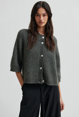 Second Female Andrea Knit Rib Cardigan Beluga