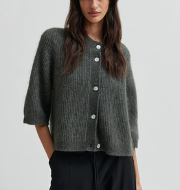 Second Female Andrea Knit Rib Cardigan Beluga