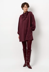 Dante 6 Leigh Pussy Bow Dress Mulberry Red