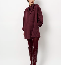 Dante 6 Leigh Pussy Bow Dress Mulberry Red