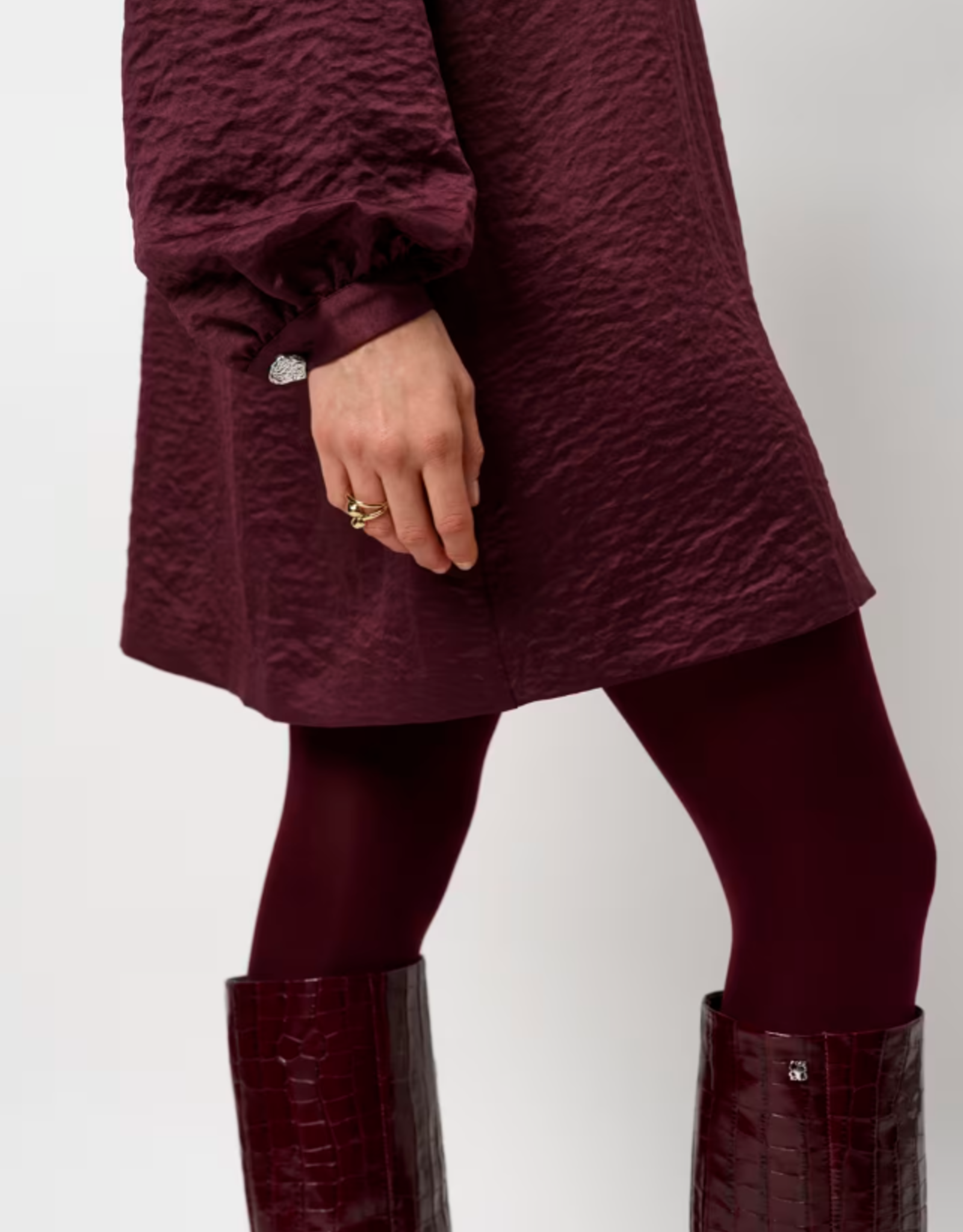 Dante 6 Leigh Pussy Bow Dress Mulberry Red