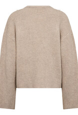 Co'Couture Row Rib Pearl Knit Bone