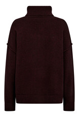 Co'Couture Maja Slit Roll Neck Winered