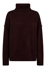 Co'Couture Maja Slit Roll Neck Winered