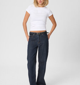 My Essential Wardrobe The Louis 139 High Wide Dark Blue Un Washed L32