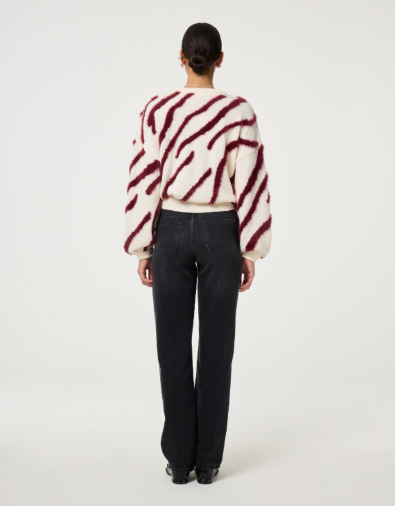 Fabienne Chapot Zebra Pullover Cosy White
