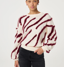 Fabienne Chapot Zebra Pullover Cosy White