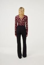 Fabienne Chapot Quinty Top Deep Burgundy Creme