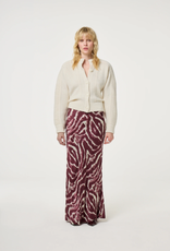 Fabienne Chapot Laurent Maxi Skirt Deep Burgundy Creme