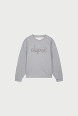 Fabienne Chapot Terry Rhinestone Sweater Dark Grey Melange