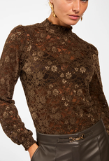 Aaiko Tory Lace Top Cedar Green