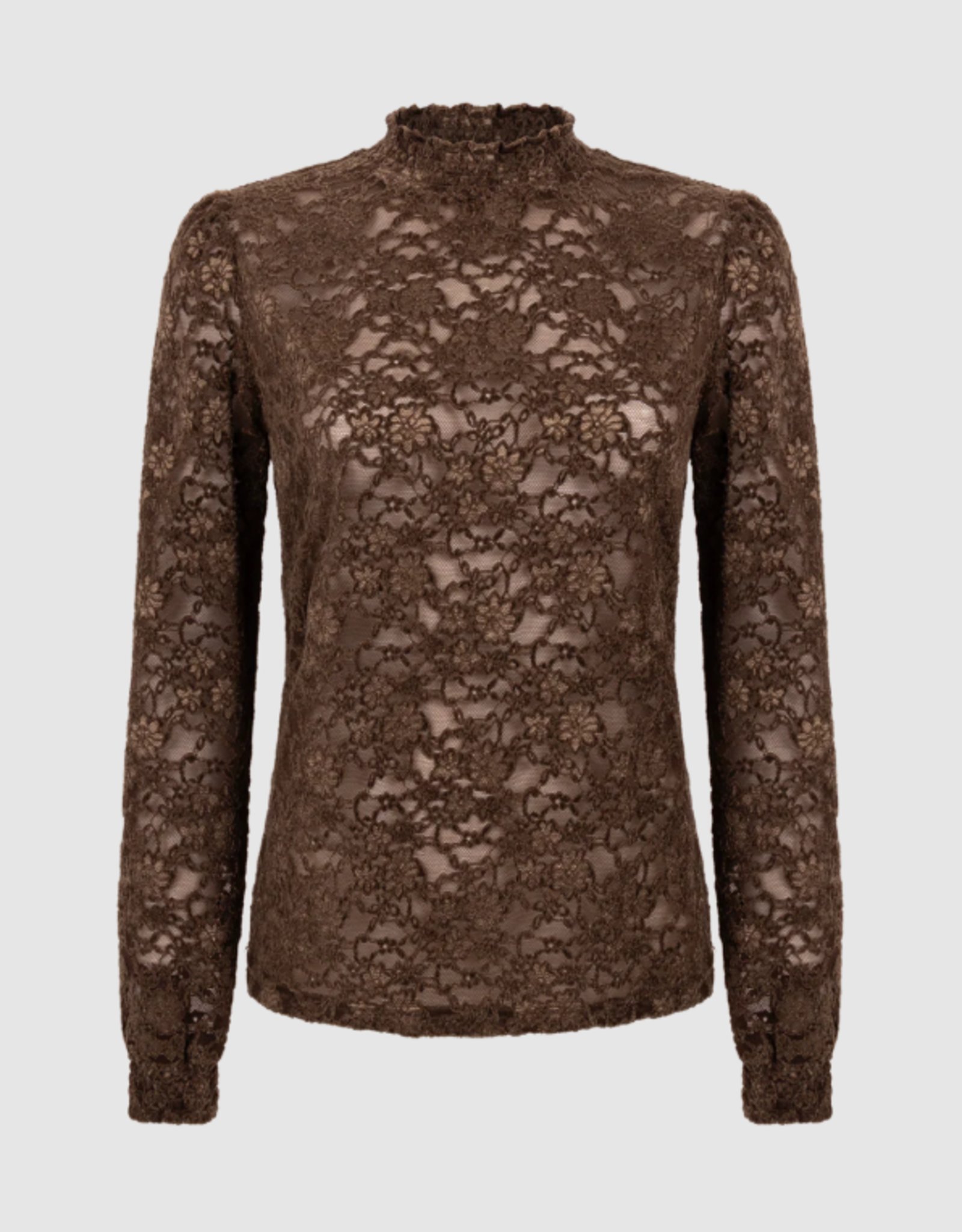 Aaiko Tory Lace Top Cedar Green
