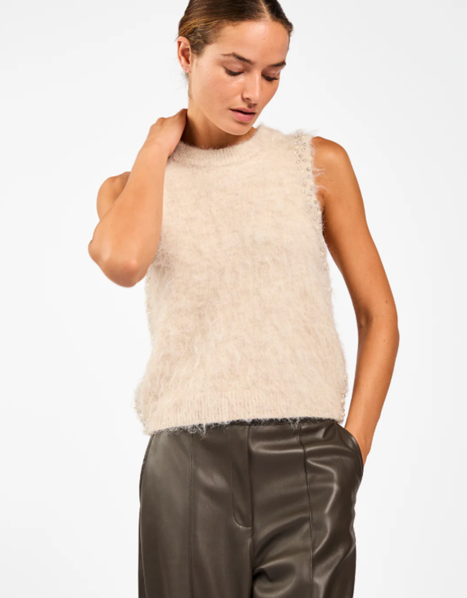 Aaiko Lena Sweater Cream