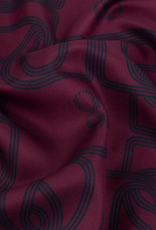 Dante 6 Monogram Scarf Mulberry Red