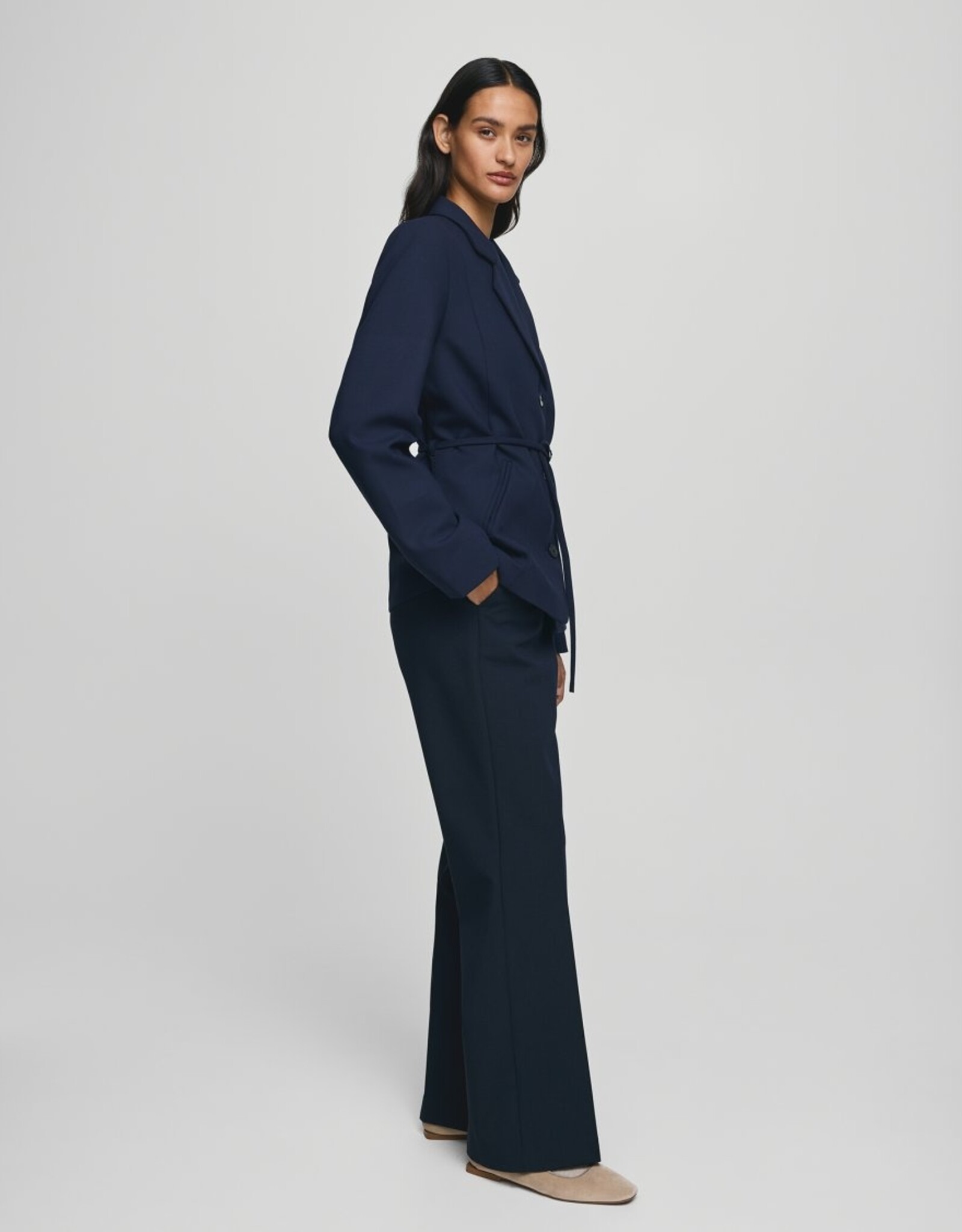 Moss Copenhagen Freylia Pants Mari Blue Mel