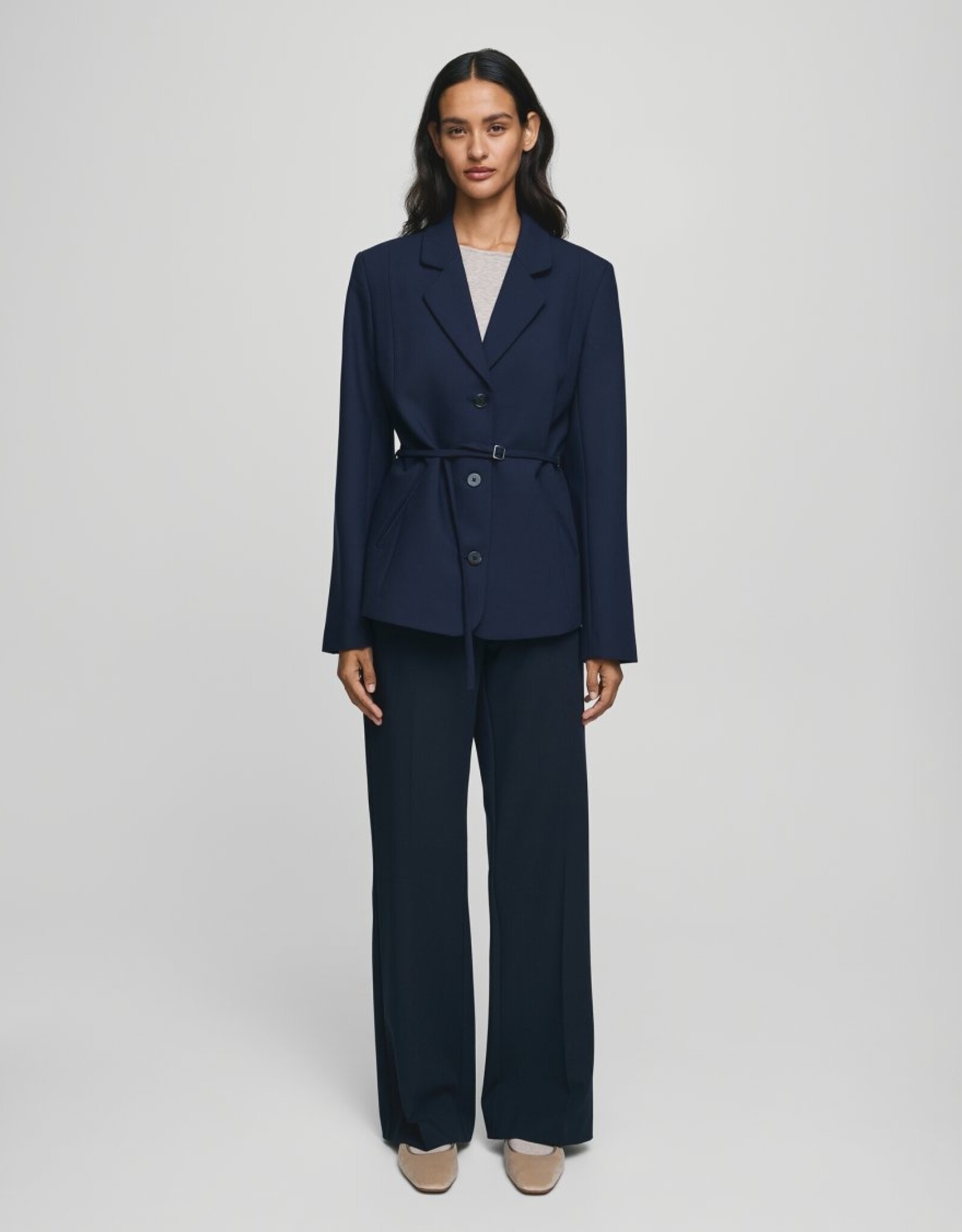 Moss Copenhagen Freylia Pants Mari Blue Mel