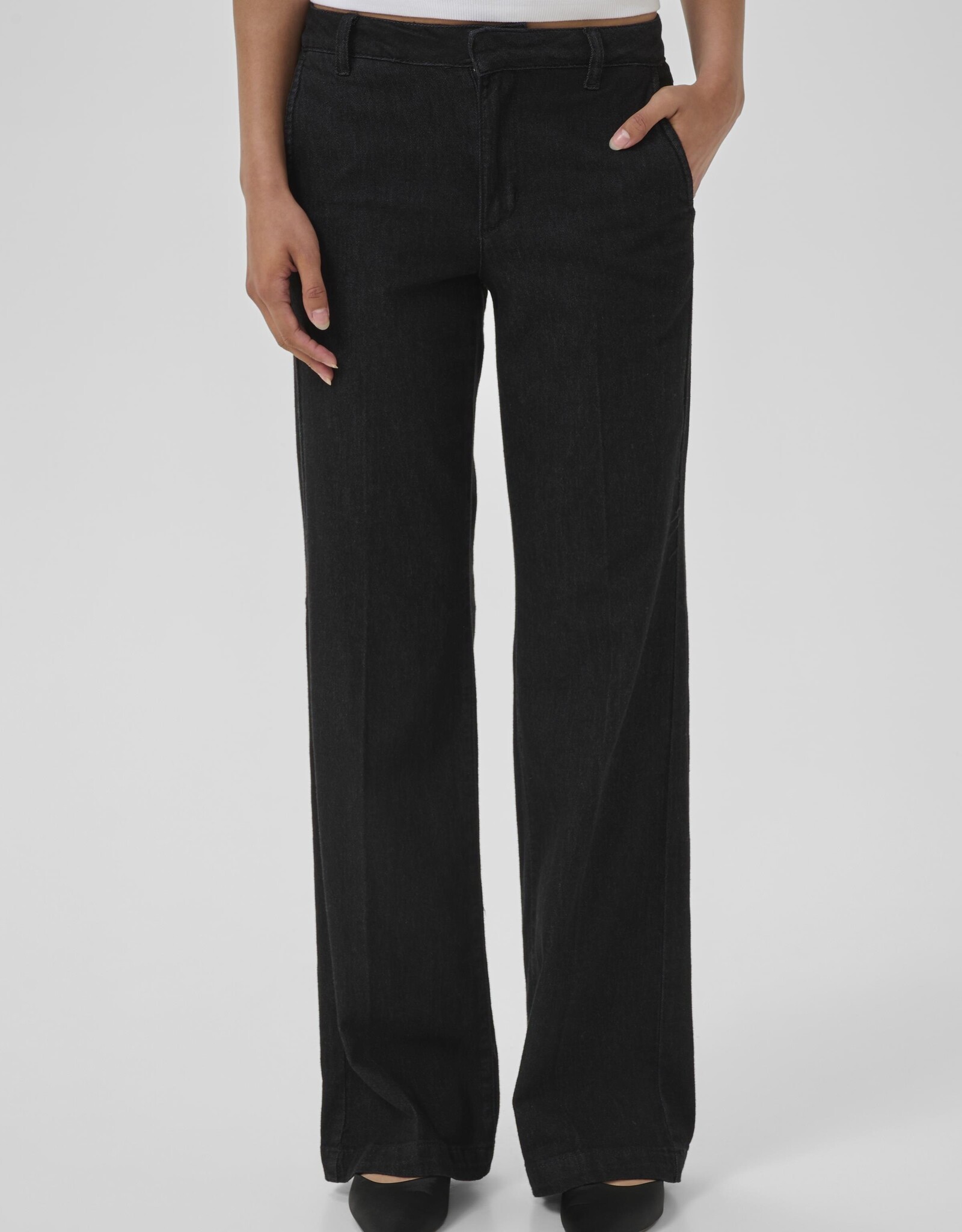 My Essential Wardrobe The Lara Pant Black Wash L32