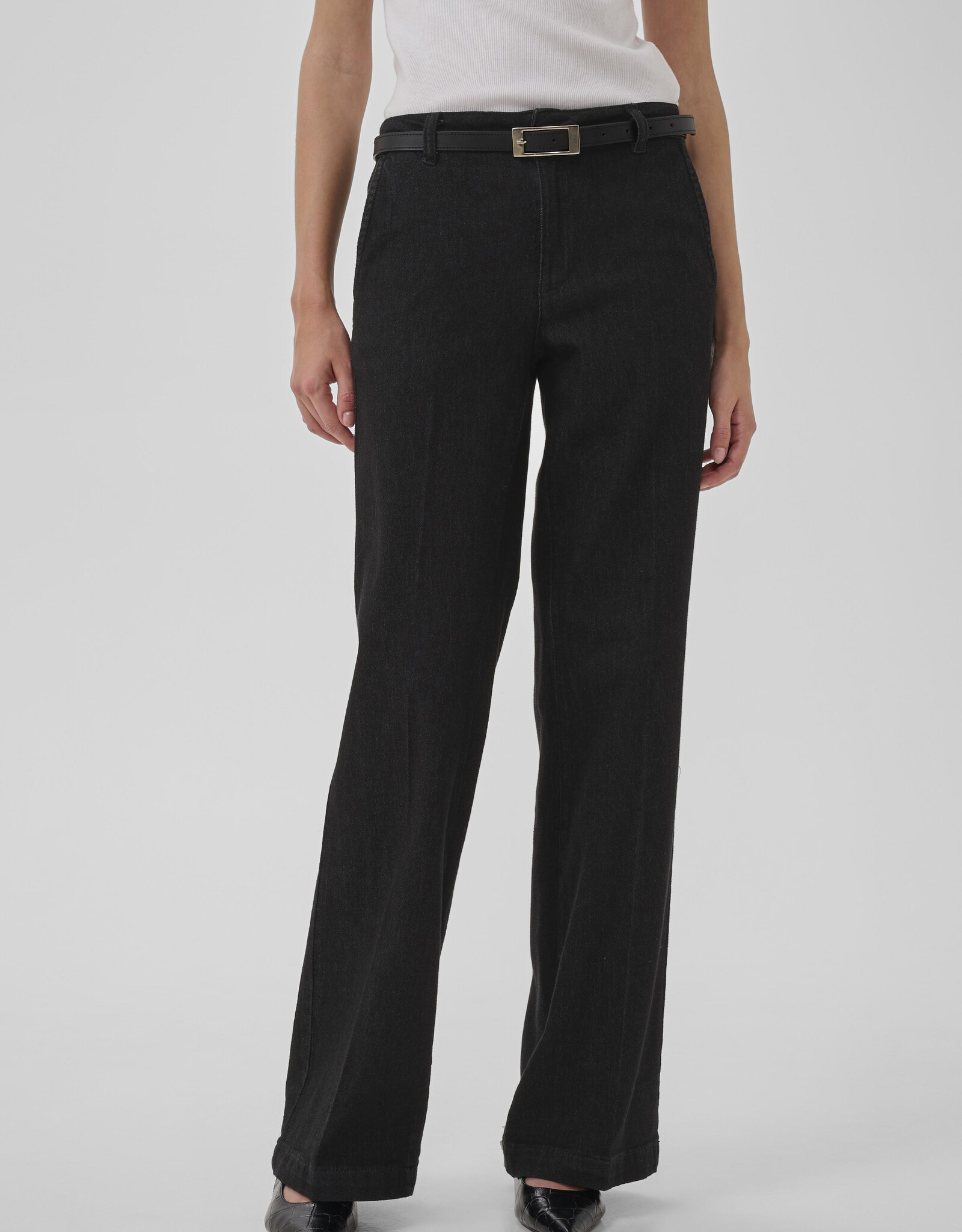 My Essential Wardrobe The Lara Pant Black Wash L32