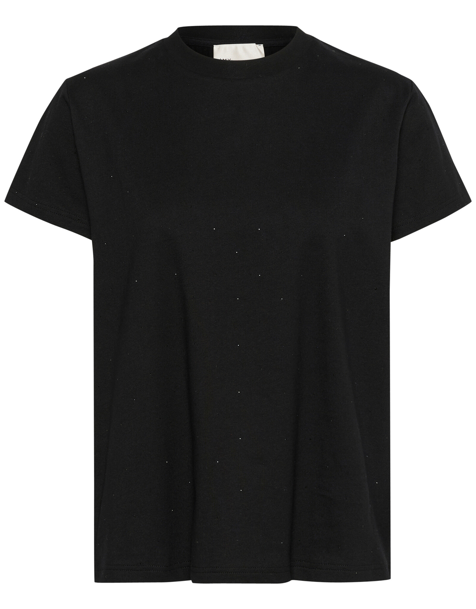 My Essential Wardrobe Hanne Rhinestone Tee Black