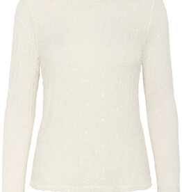 My Essential Wardrobe Rita Boatneck LS Blouse Snow White
