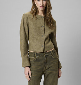 My Essential Wardrobe Billa Short Blazer Amber Melange