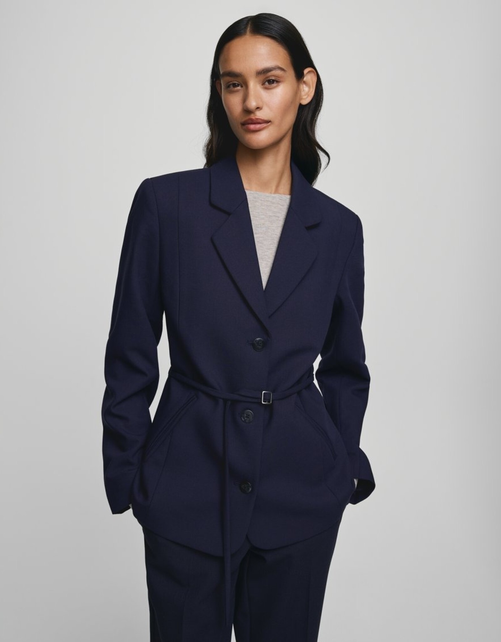 Moss Copenhagen Freylia Straight Blazer Mari Blue Mel