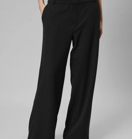 My Essential Wardrobe Reece Wide Pant Black Long