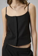 My Essential Wardrobe Reece Strap Vest Black