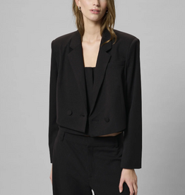 My Essential Wardrobe Reece Short Blazer Black