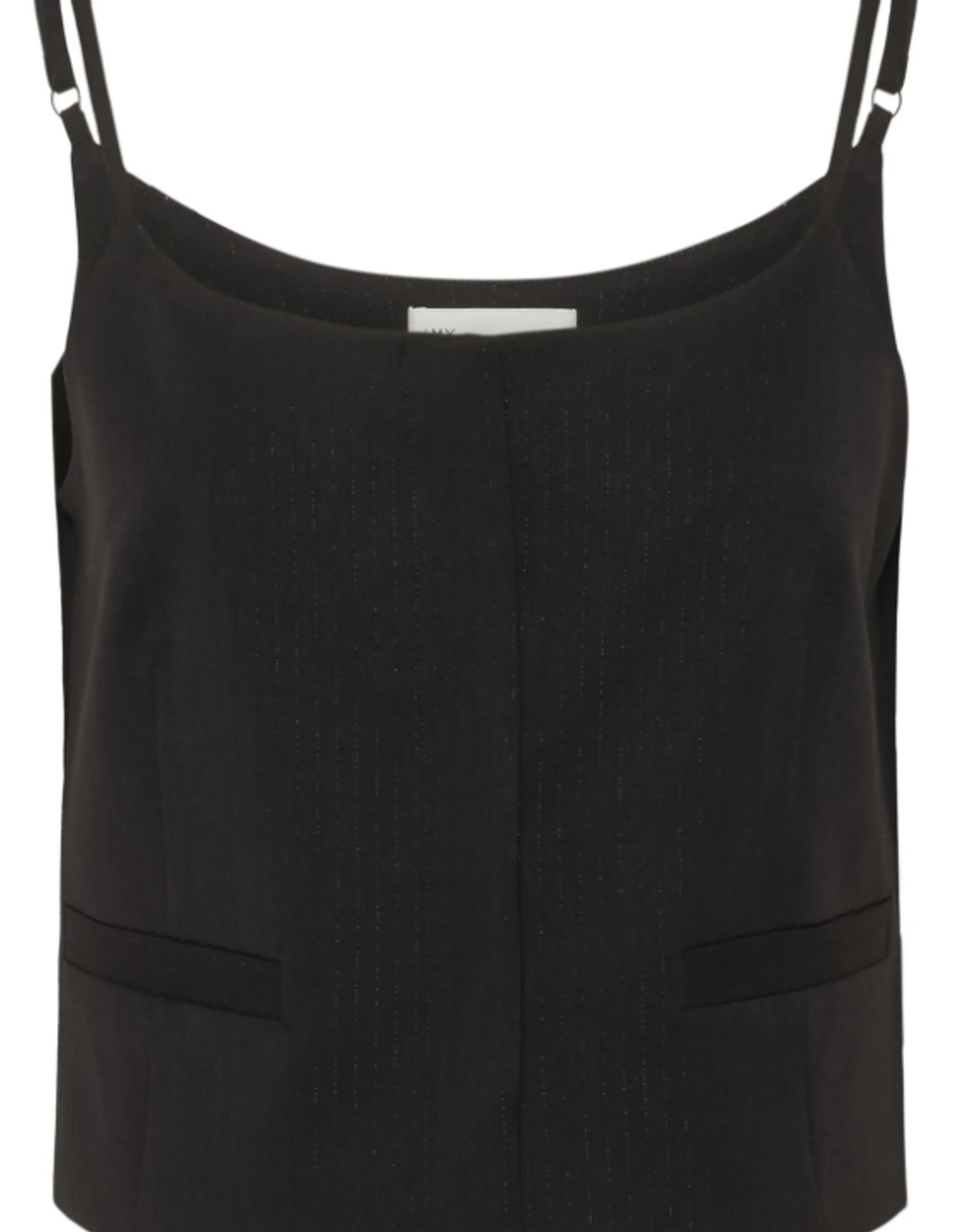 My Essential Wardrobe Reece Strap Vest Black