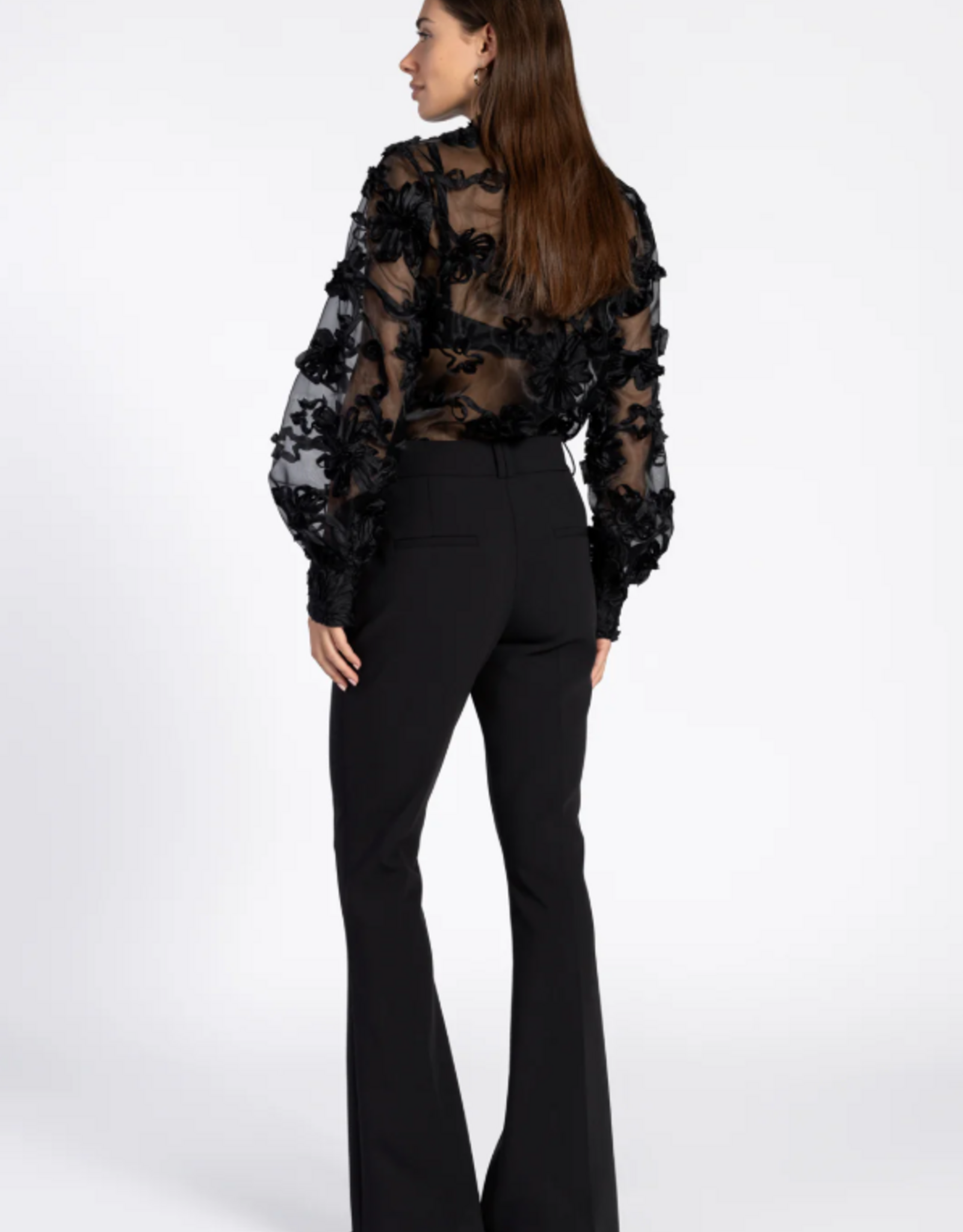 Aaiko Lucia Flower Top Black