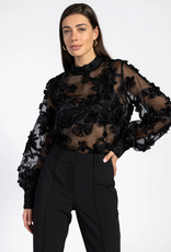 Aaiko Lucia Flower Top Black