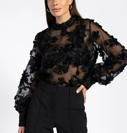 Aaiko Lucia Flower Top Black