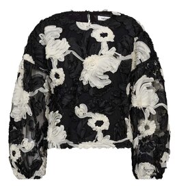 Co'Couture Fleur Fluffy Blouse Black