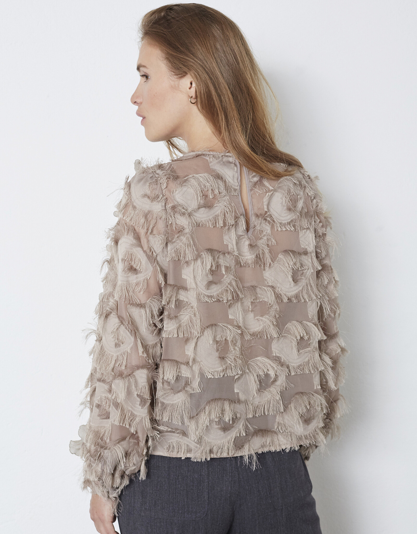 Co'Couture Syra Structure Blouse Walnut