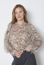 Co'Couture Syra Structure Blouse Walnut