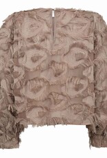 Co'Couture Syra Structure Blouse Walnut