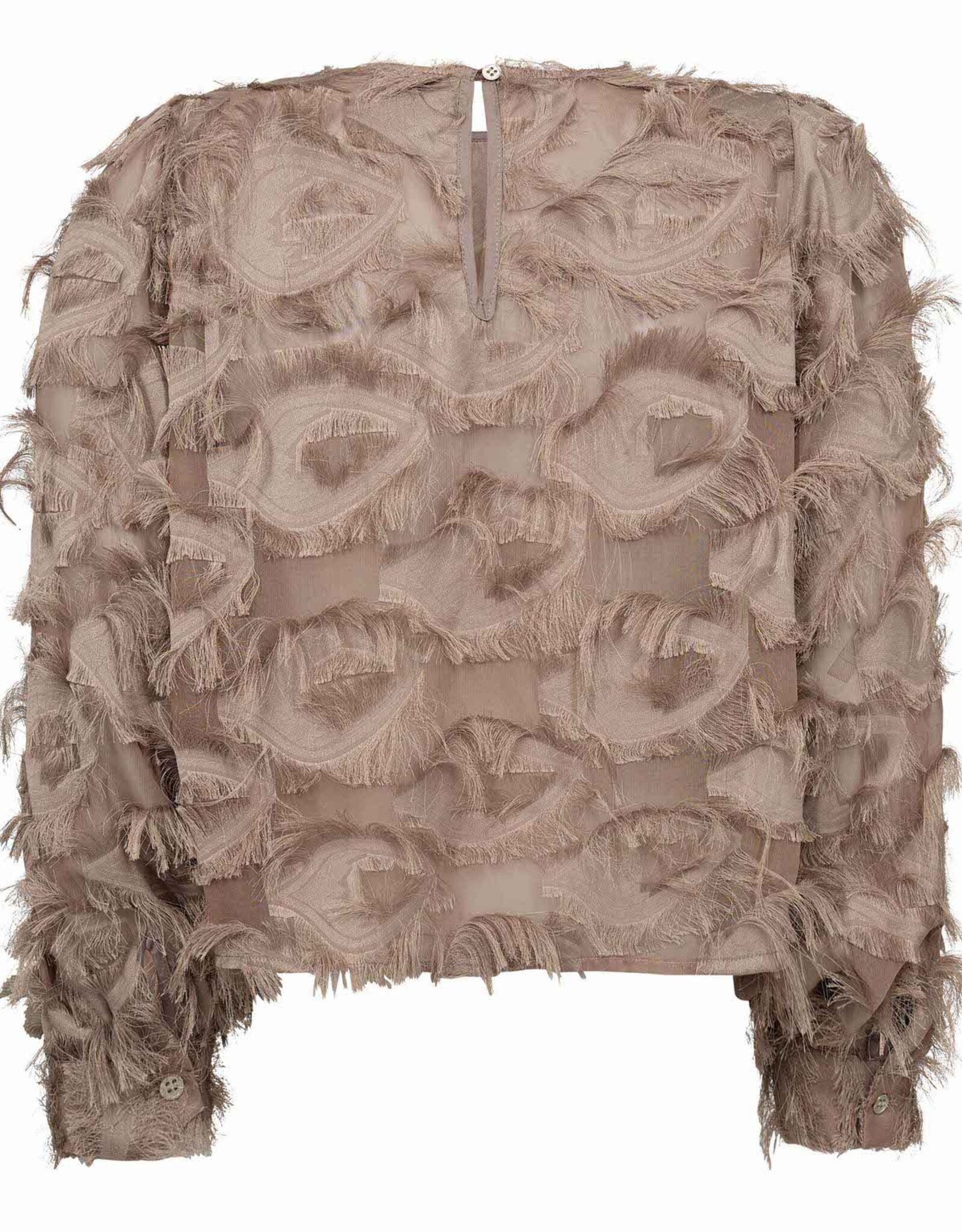 Co'Couture Syra Structure Blouse Walnut