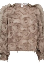 Co'Couture Syra Structure Blouse Walnut