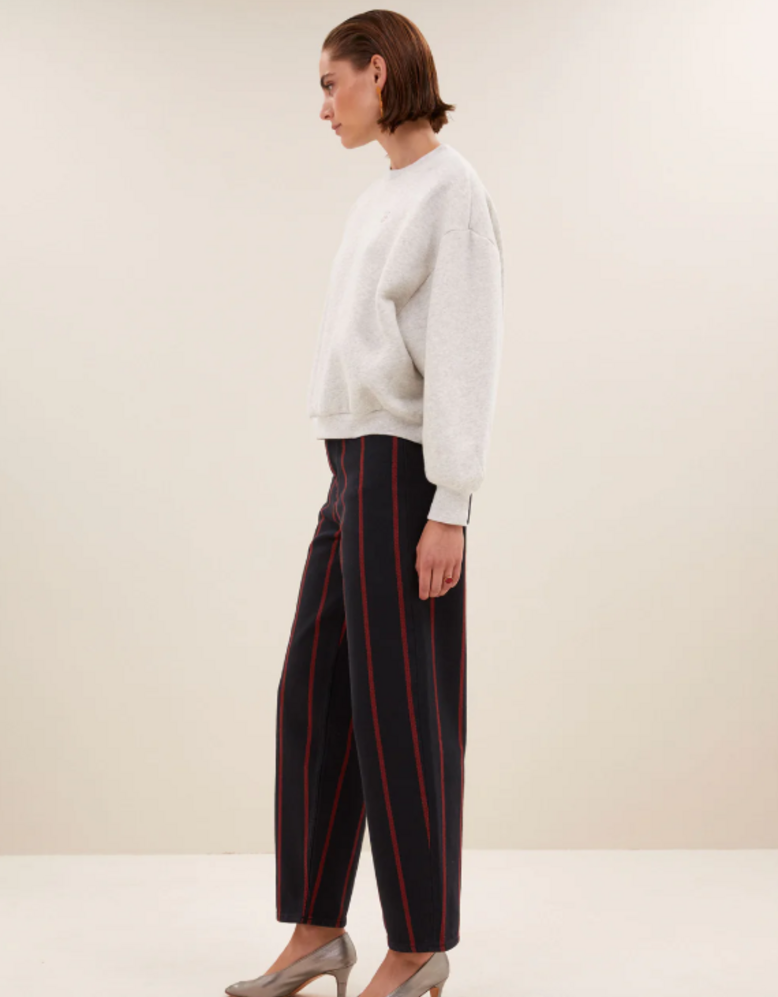 By Bar Bibi Dance Sweater Light Grey Melee