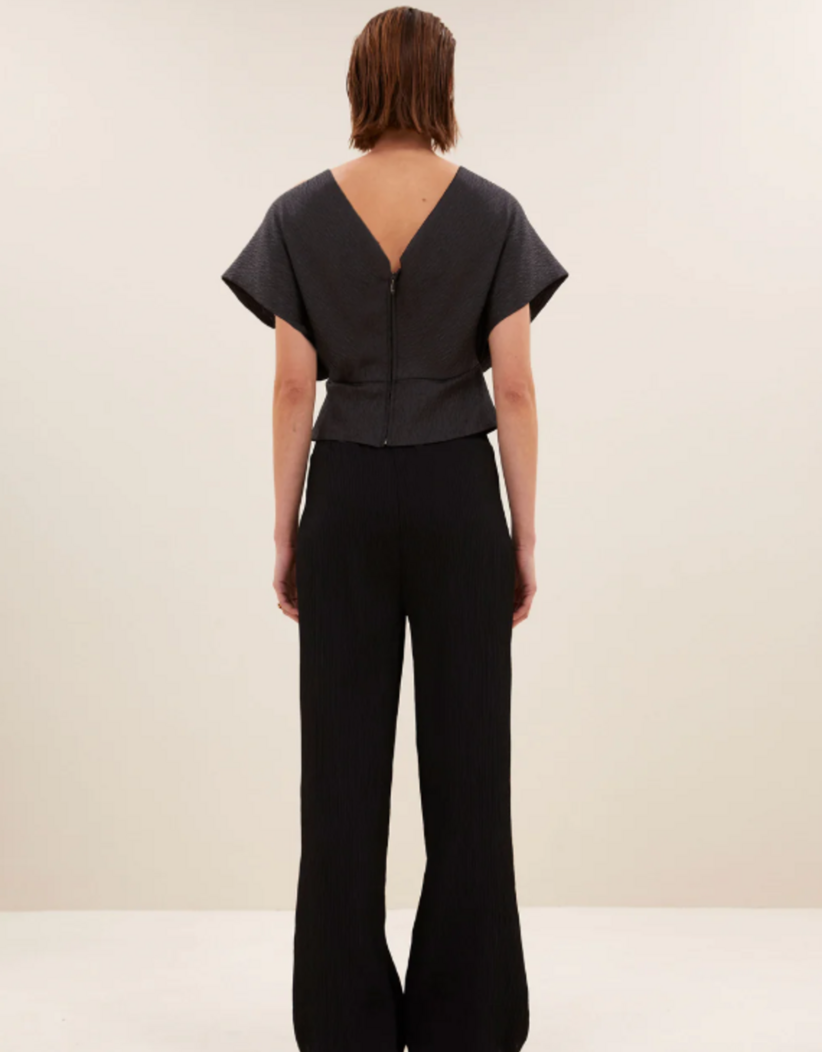 By Bar Simone Bubble Top Jet Black