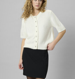 My Essential Wardrobe Ellie Knit Cardigan SS Snow White